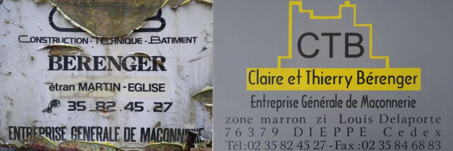 Claire et Thierry renomme l'entreprise CTB Bérenger à Dieppe